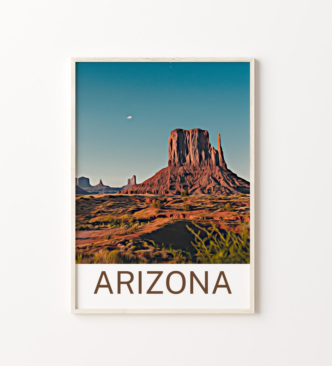 Arizona Print Arizona Art Arizona Wall Art Arizona Art Print Arizona Artwork Arizona Poster Arizona Decor Arizona Travel