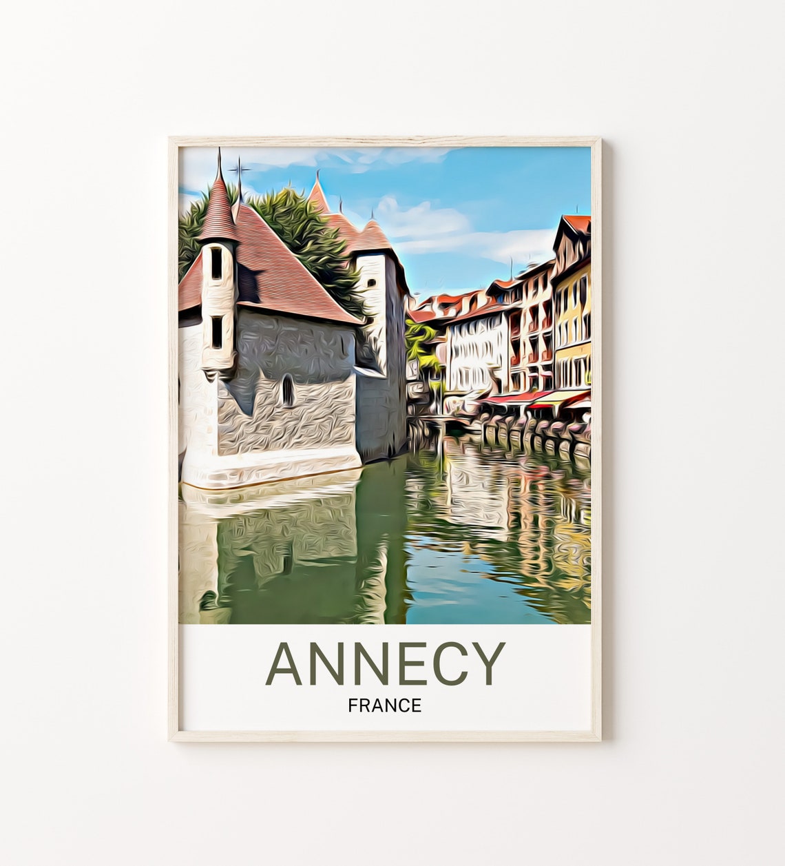 Annecy Travel Print Annecy Wall Art Annecy Poster Annecy Art Print Annecy Wall Decor Annecy France Annecy Artwork Annecy Painting