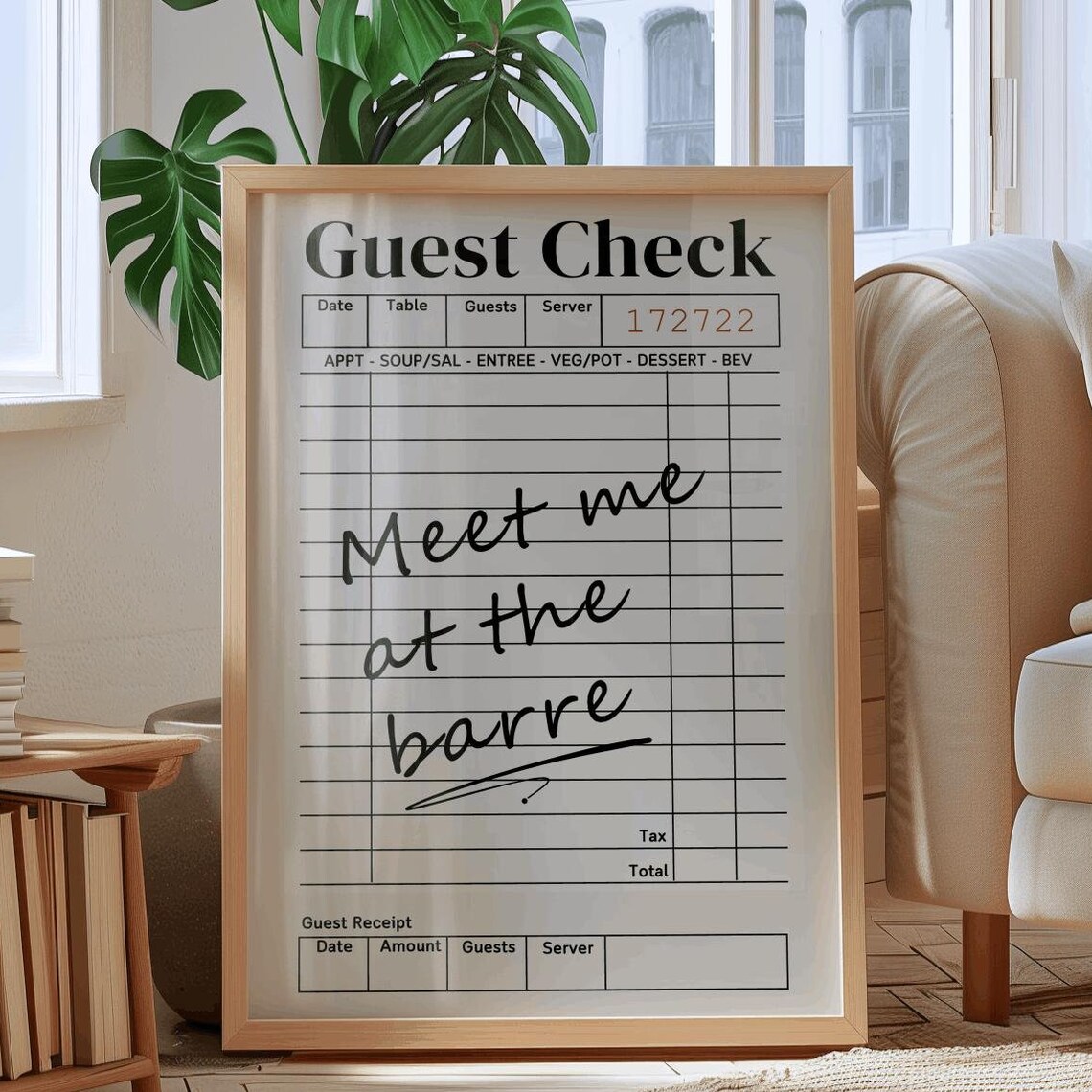 Meet Me At The Barre Pilates Girl, Vintage Gift Print - Image 2