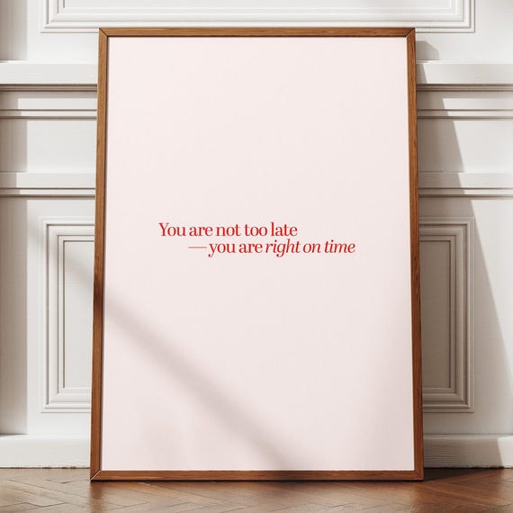 Empowering Affirmation Print Minimalist Selflove Poster