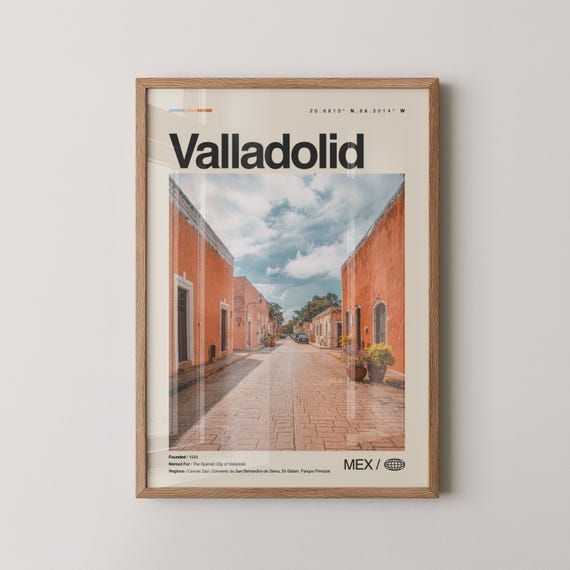 Valladolid Print Mexico Wall Art Poster Photo Cenote Zaci Convento De San Bernardino Siena Parque