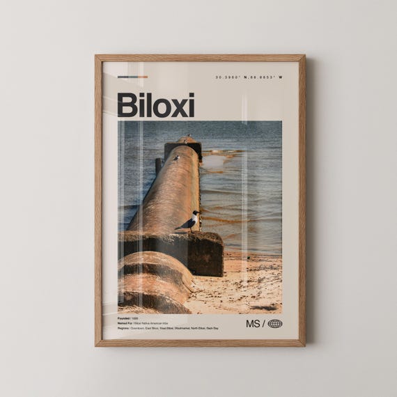 Biloxi Print Wall Art Poster Photo Lighthouse Ohrokeefe Museum Of Beau Rivage Resort