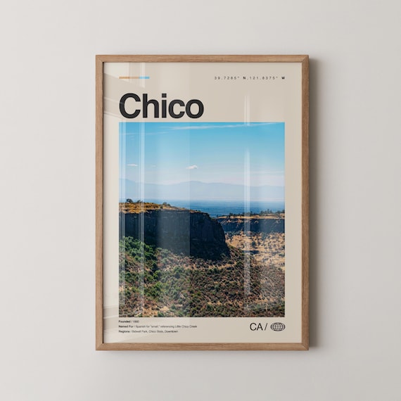 Chico Print Wall Art Poster Photo Bidwell Park Sierra Nevada Brewing Co