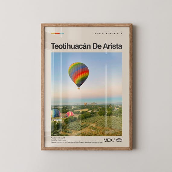 Teotihuacn De Arista Print Mexico Wall Art Poster Phot