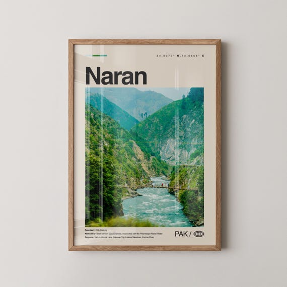 Naran Print Pakistan Wall Art Poster Photo Saifulmalook Lake Babusar Top Lulusar Shogran