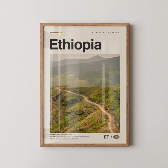 Ethiopia Print No 1 Wall Art Poster Photo Decor Addis Ababa Africa