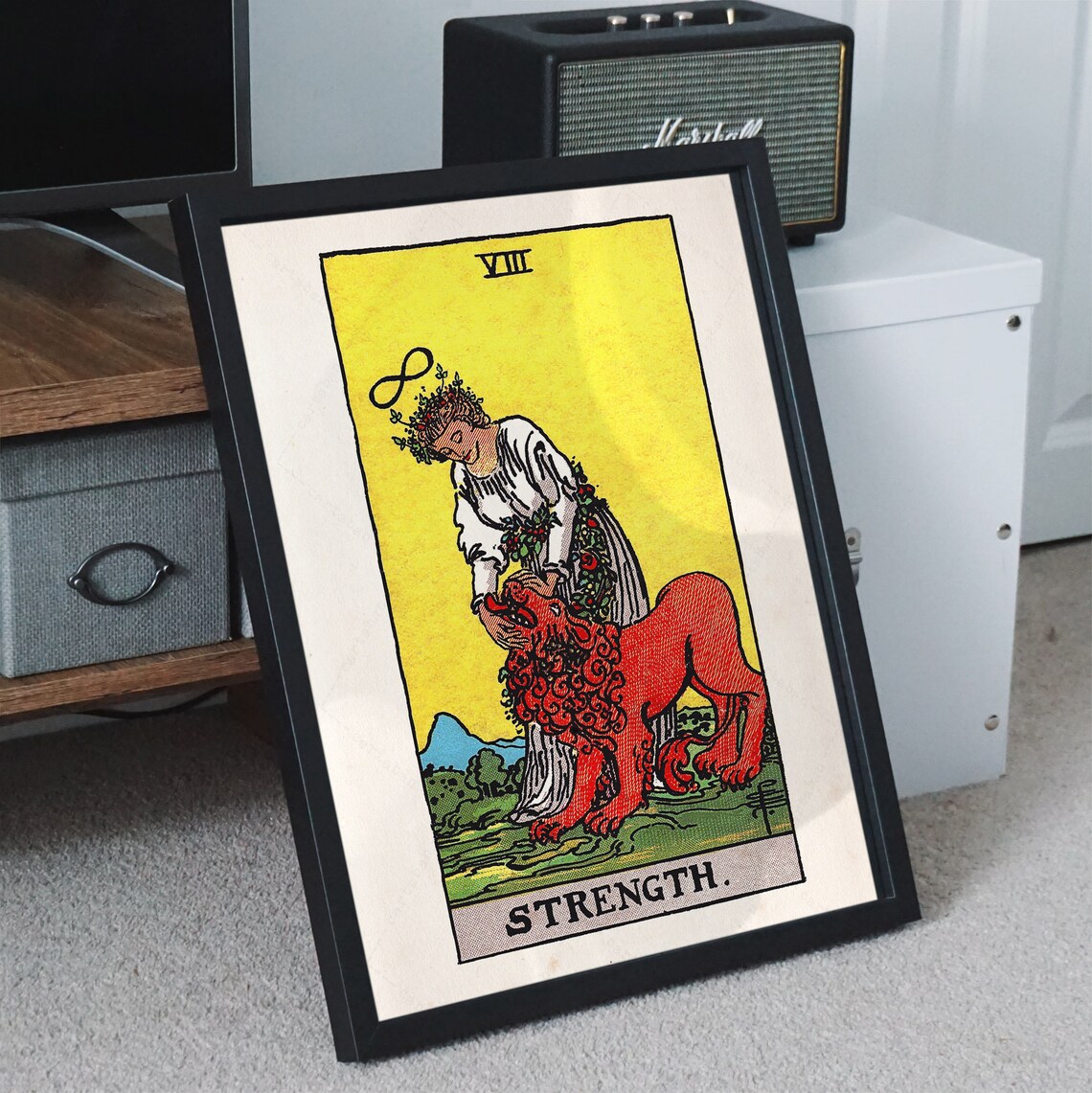 Strength Tarot Card, Rider-Waite-Smith 1909 Poster - Image 3