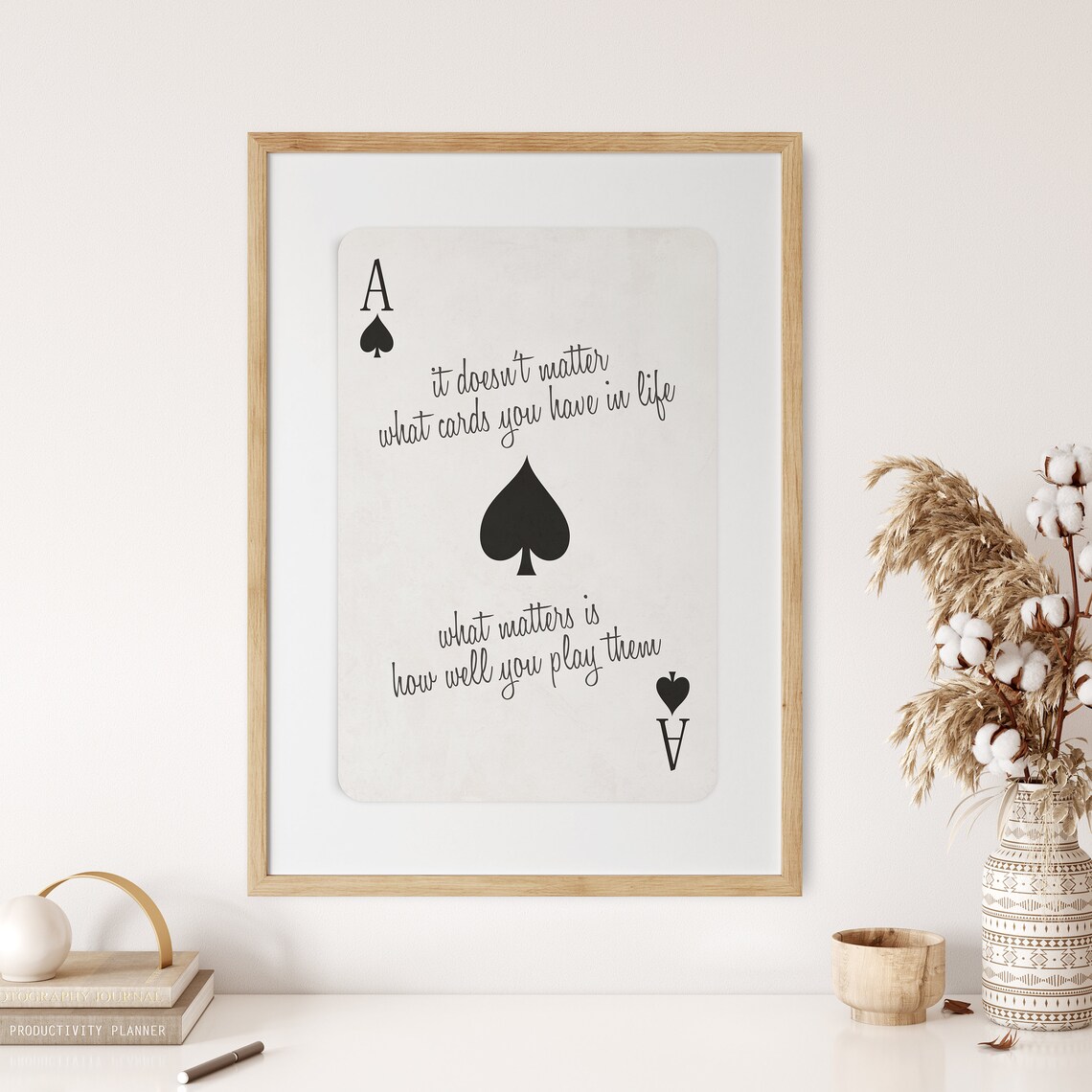 Ace Of Spades Vintage Playing Card Art Print - Image 3