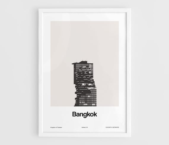 Bangkok Skyline, King Power Mahanakhon Travel Poster