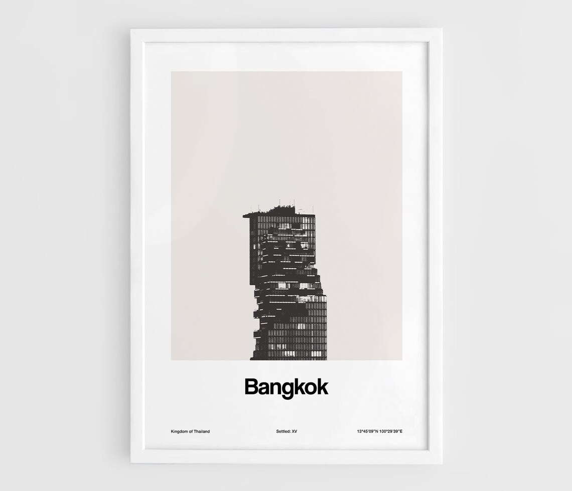 Bangkok Skyline, King Power Mahanakhon Travel Poster