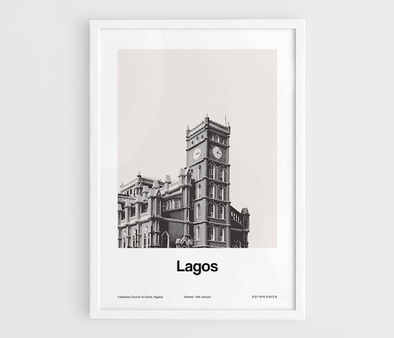 Lagos Cathedral Church Of Christ Travel Poster