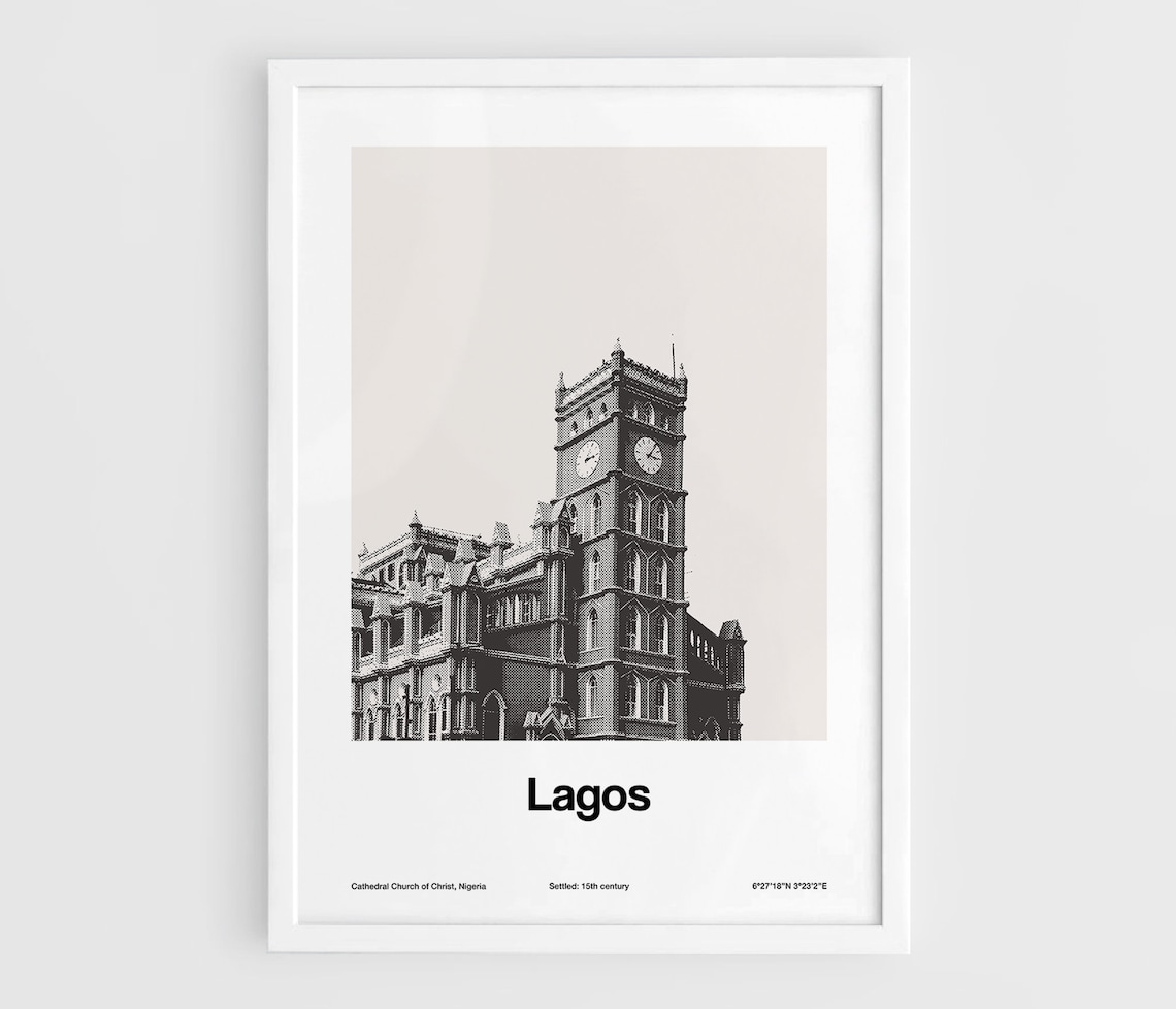 Lagos Cathedral Church Of Christ Travel Poster