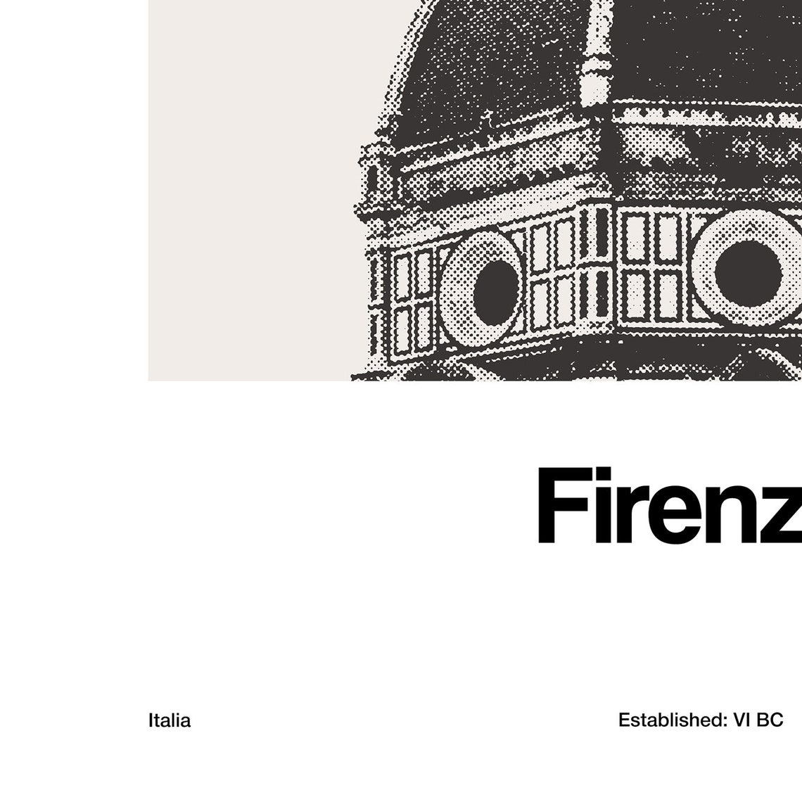 Florence Cathedral, Firenze Minimalist Art Print - Image 3