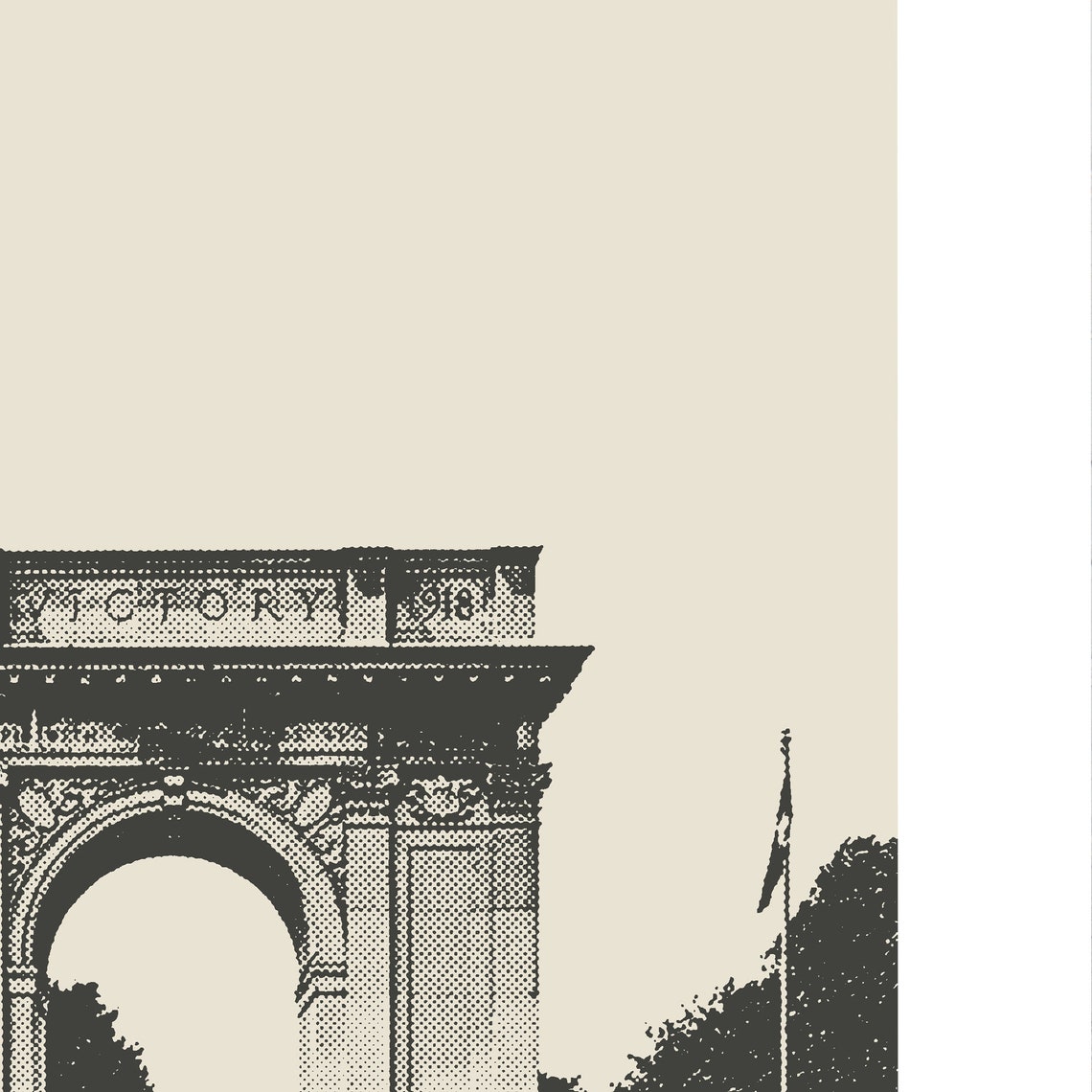 Newport News Virginia Print Newport News Va Poster Newport News Victory Arch Downtown Newport News Wall Art Minimalist Custom City Print - Image 2