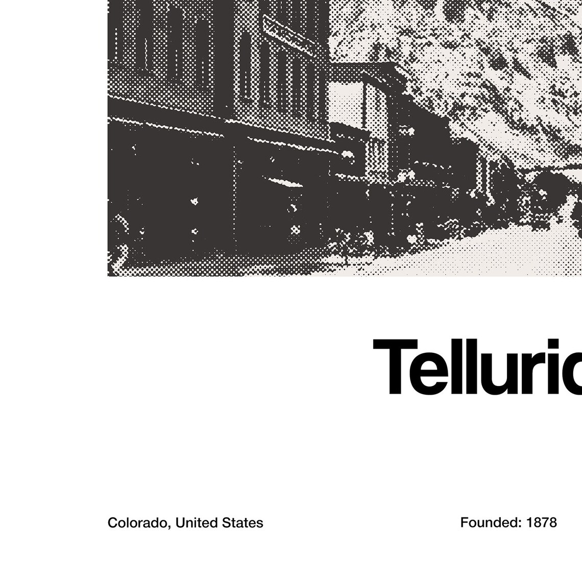 Telluride Colorado Minimalist Poster Print - Image 2
