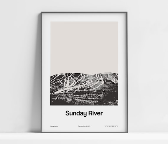 Sunday River, Newry Maine Mountains Poster Print