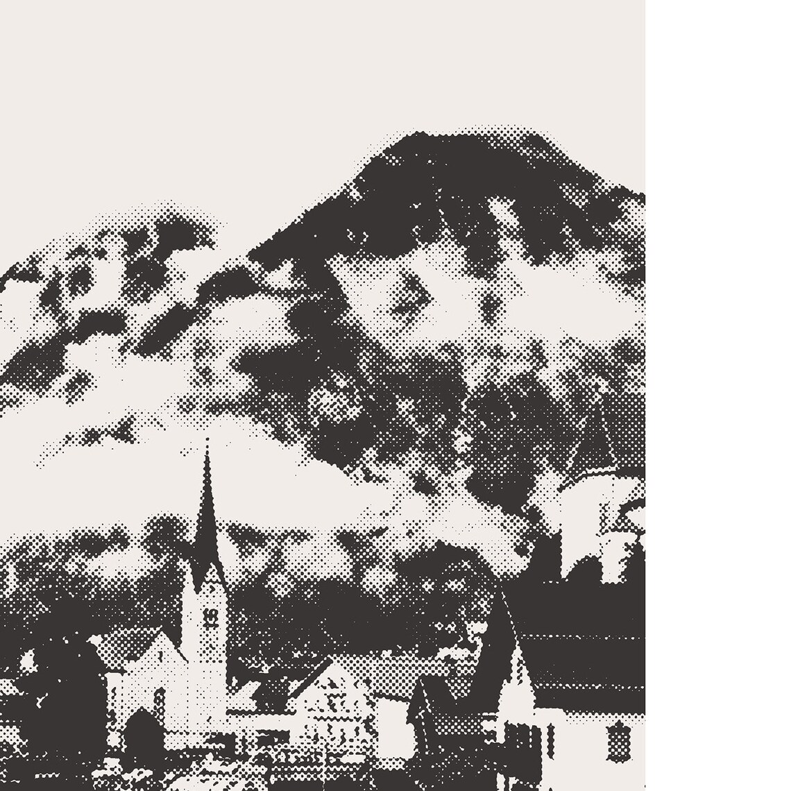 Hallstatt Poster, Austria Minimalist City Print - Image 2