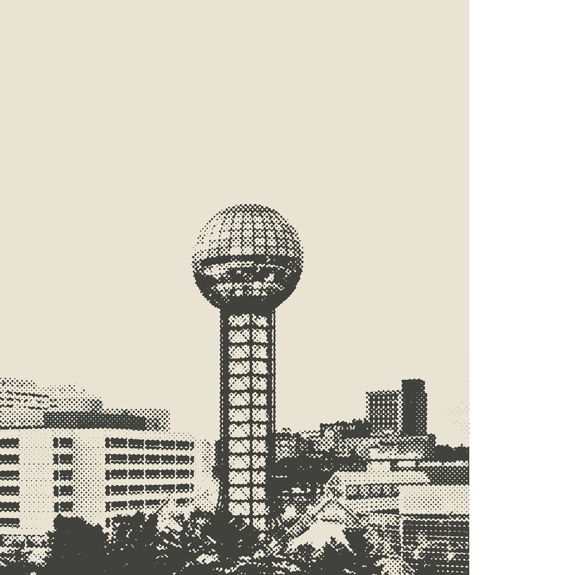 Knoxville Skyline, Tennessee Minimalist Art Print - Image 2