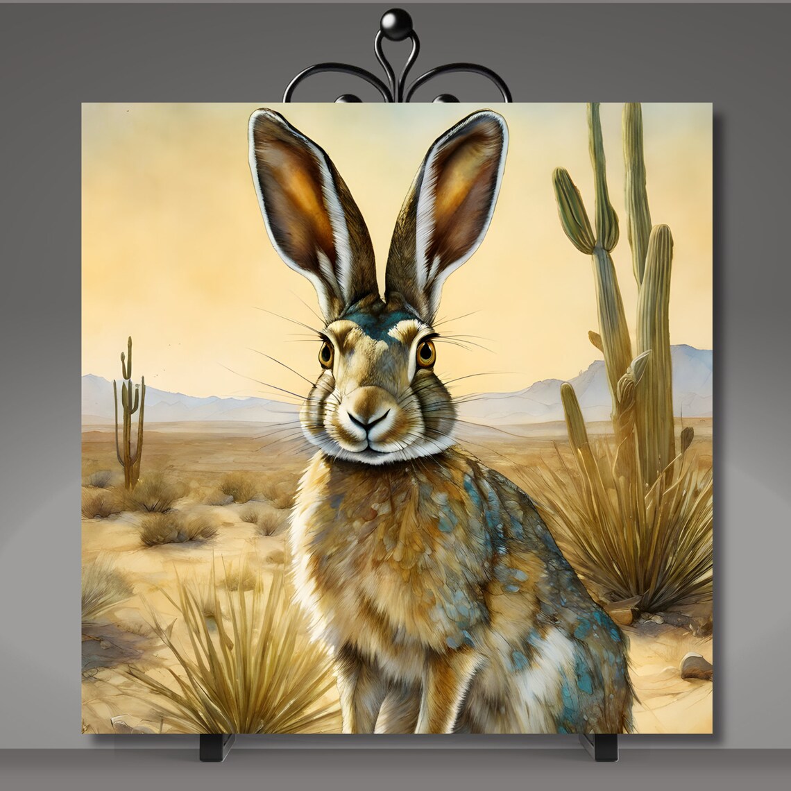 Desert Southwest Jackrabbit Art Print, Nature Decor - Image 5
