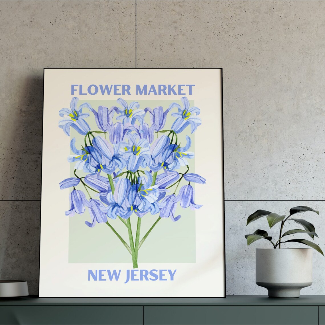 Flower Market New Jersey Violet Floral Print - Image 2