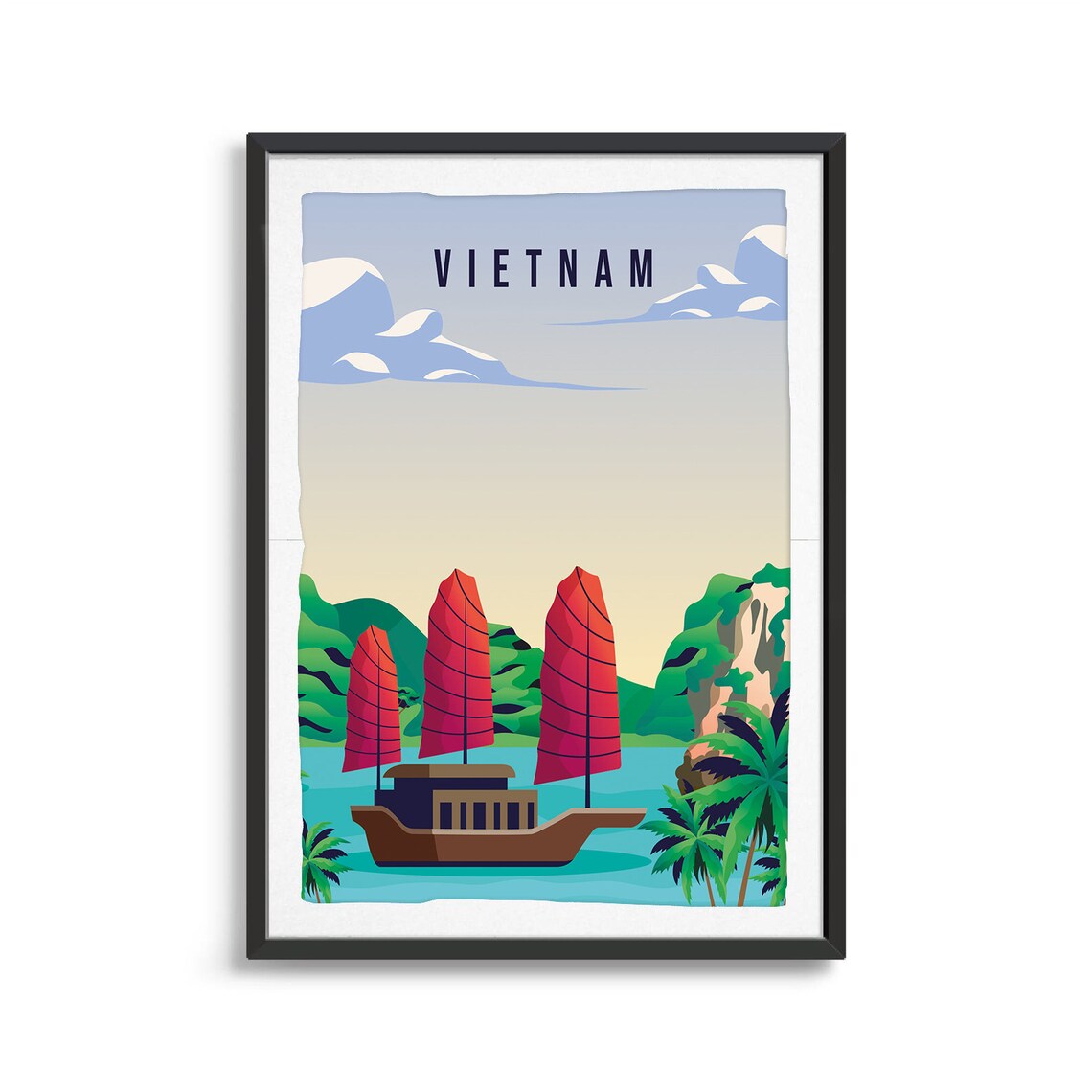 Vietnam Travel Poster, Country Art Print - Image 2