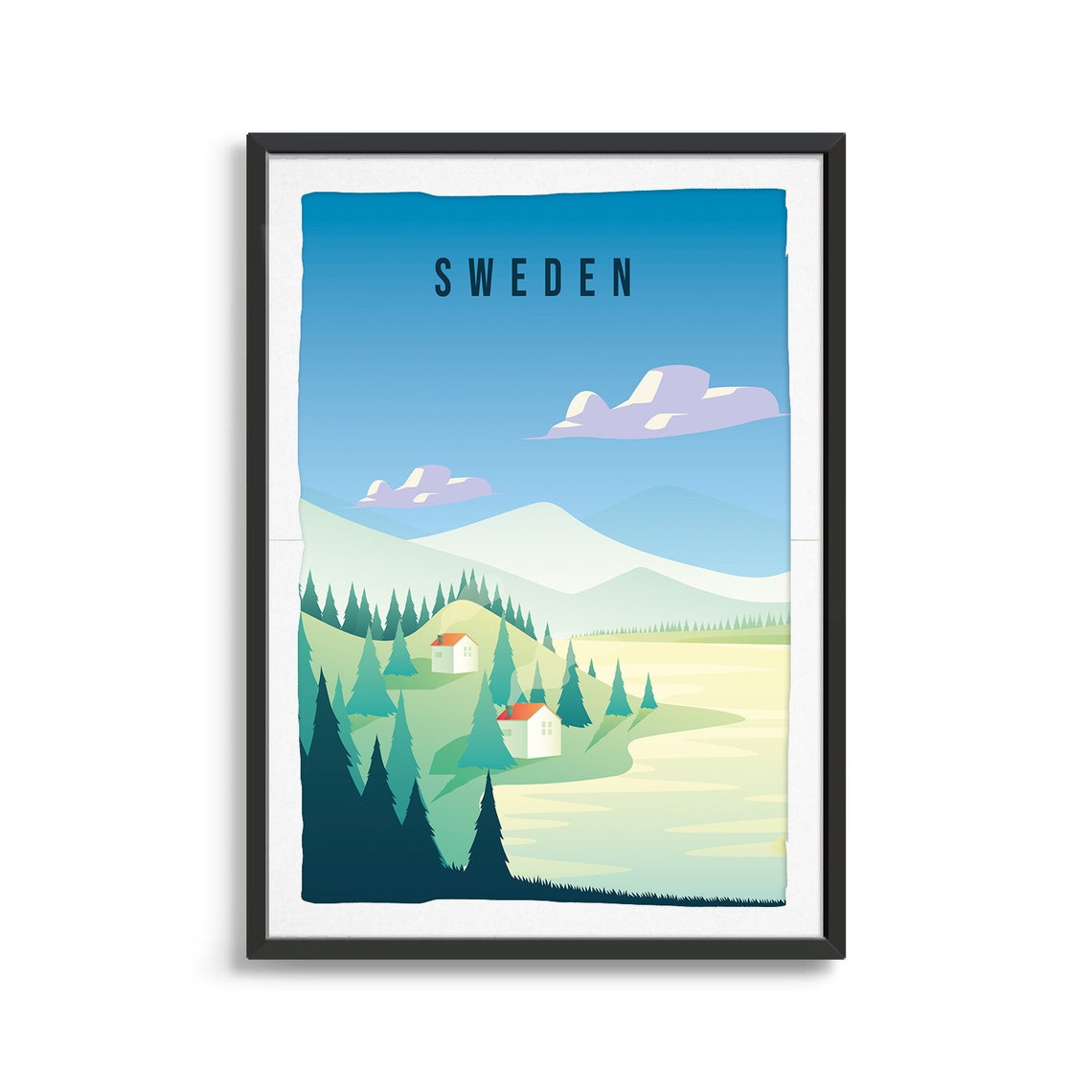 Sweden Country Poster Country Art Country Wall Art Country Print Country Poster Country Print Travel Gift Travel Illustration - Image 2