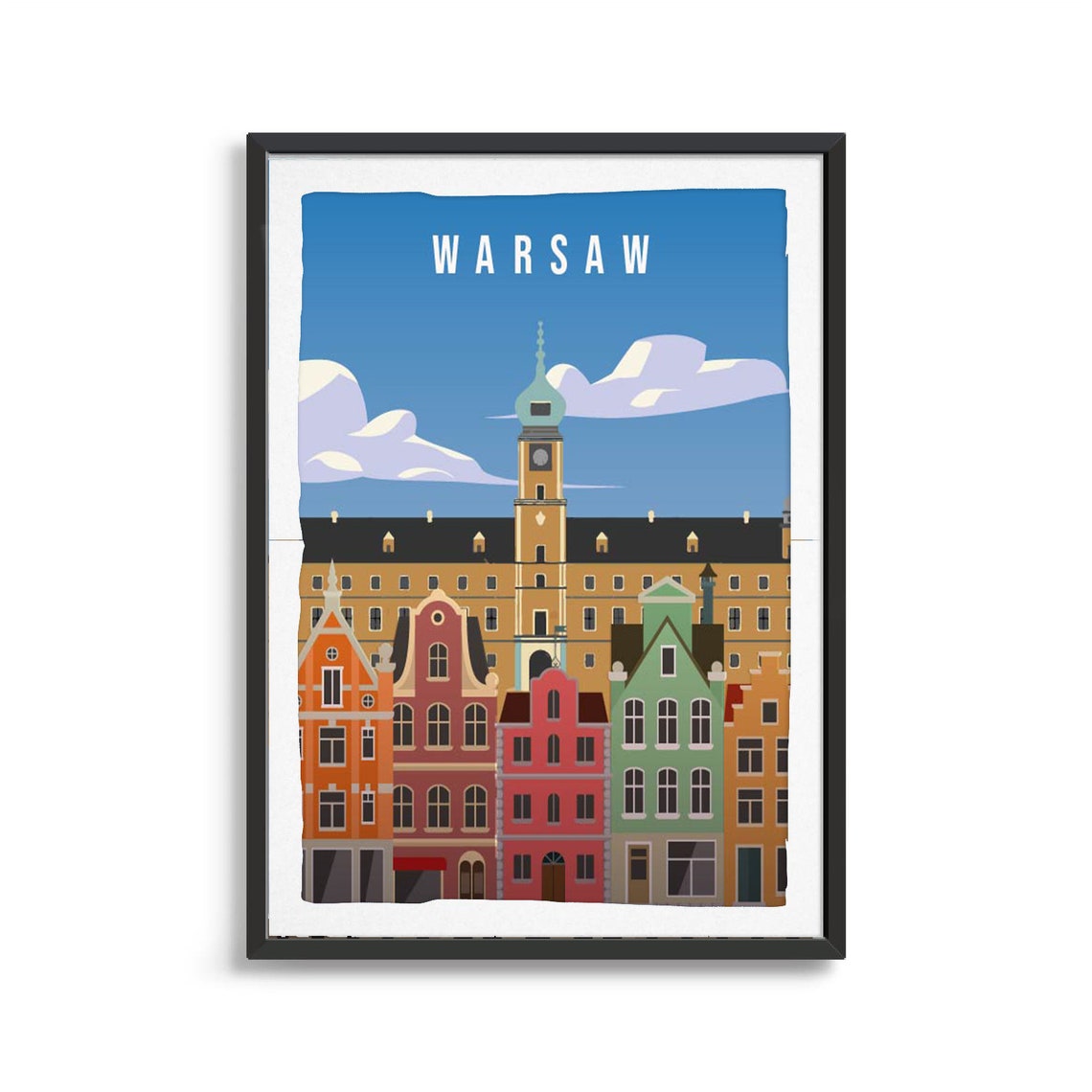 Warsaw City Poster City Art City Wall Art City Print City Poster City Print Travel Gift Travel Illustration - Image 2