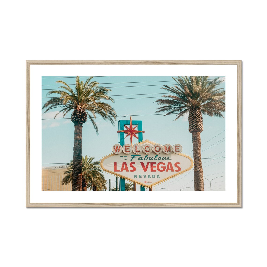 Las Vegas Sign Photo, Nevada Travel Poster
