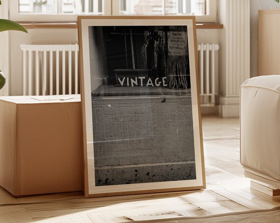 Classic Vintage Storefront Sign, Retro Shop Photo