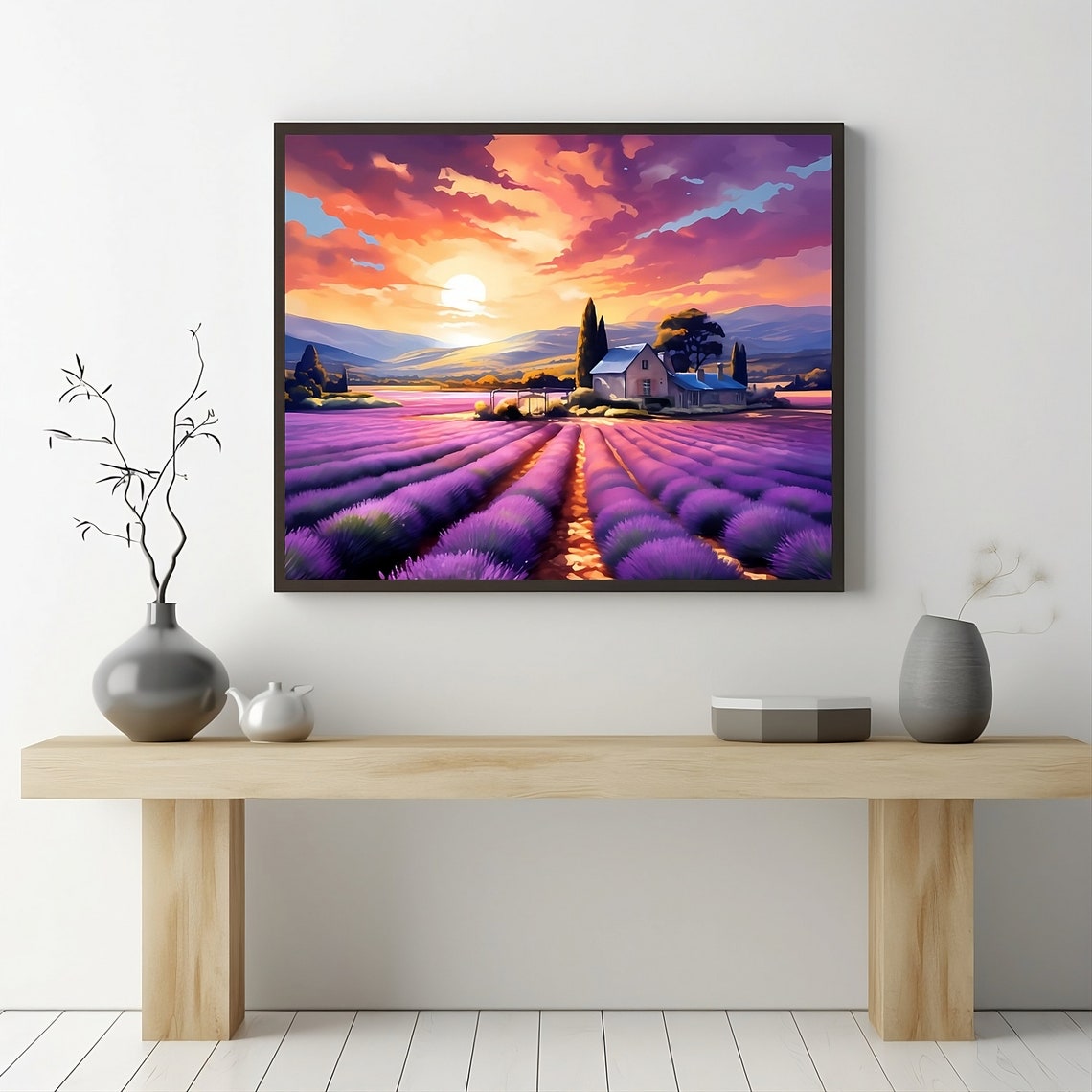 Provence Traditional Travel Poster, France Travel Art