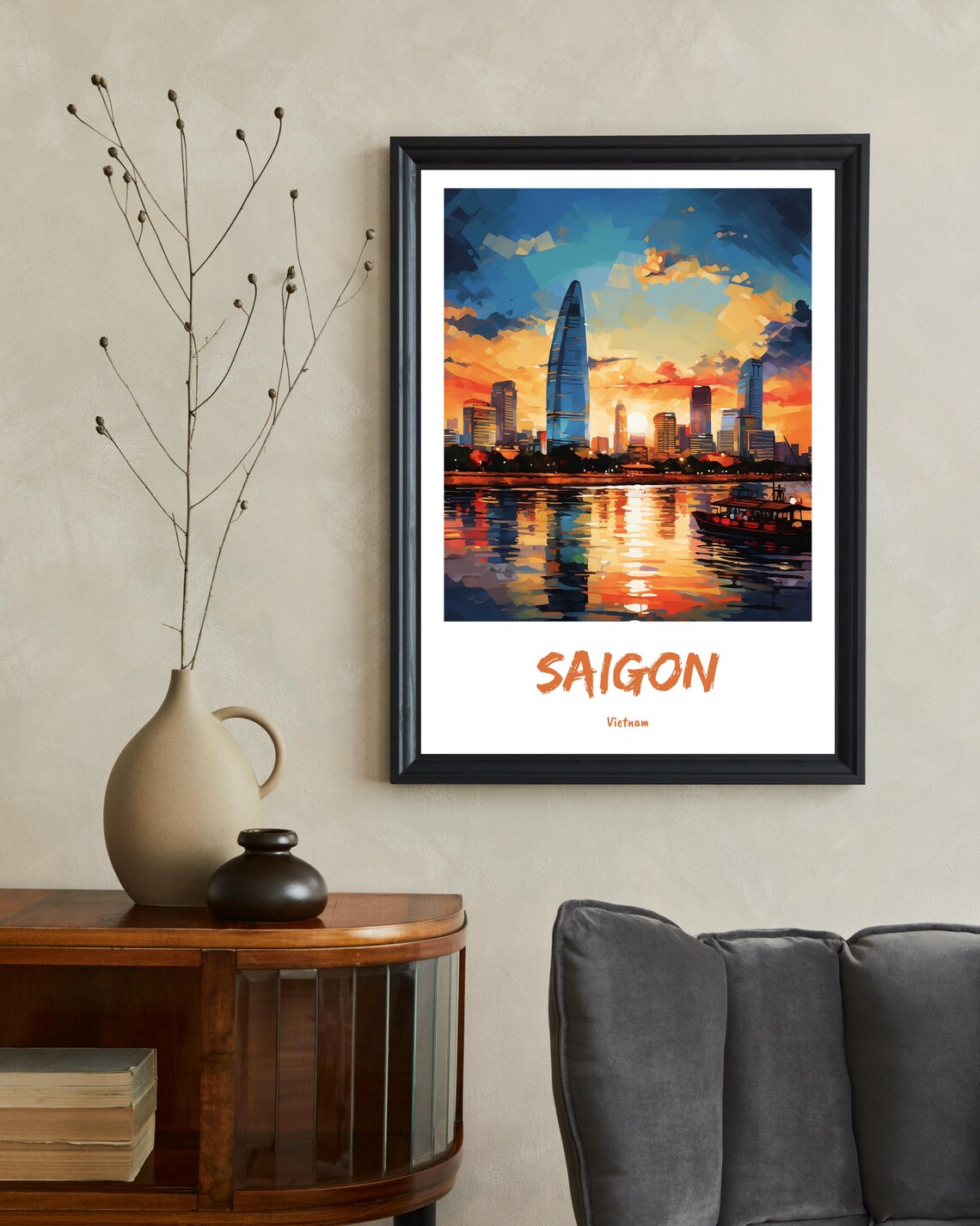 Saigon, Ho Chi Minh City Travel Poster - Image 2