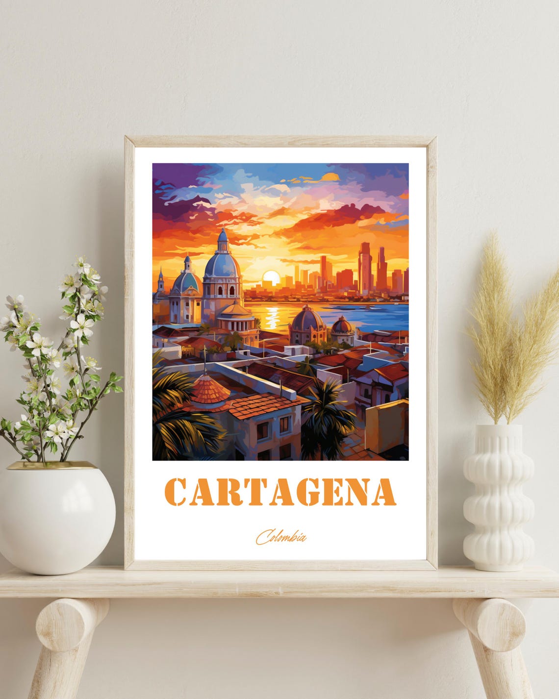 Cartagena, Colombia Travel Poster