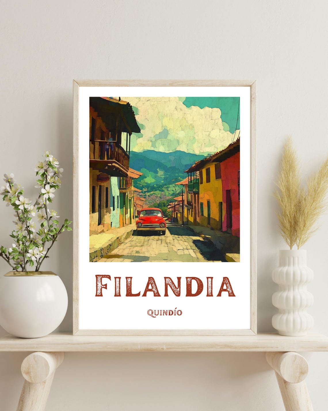 Filandia Quindio Travel Poster, Colombia