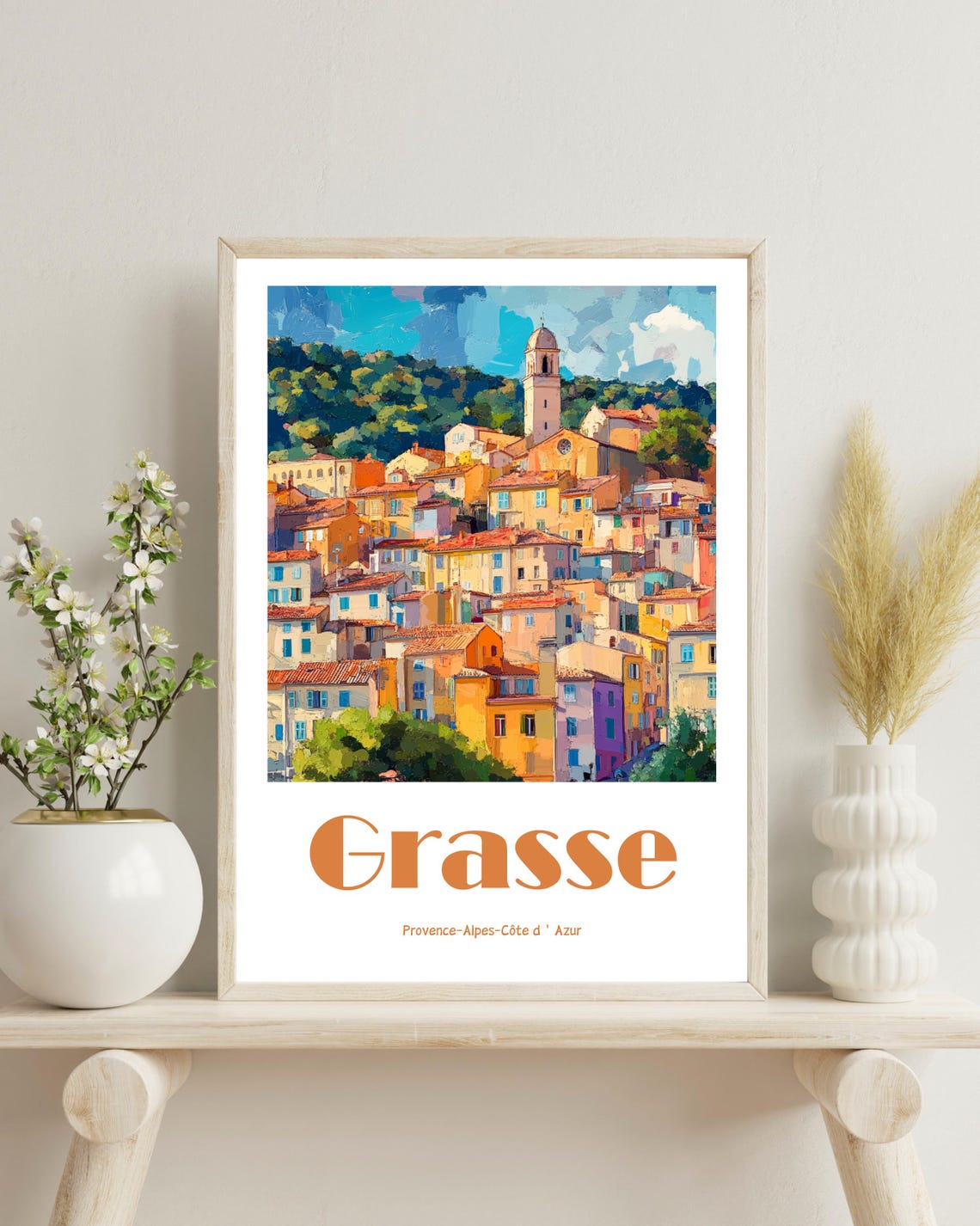 Grasse France Travel Poster, French Riviera