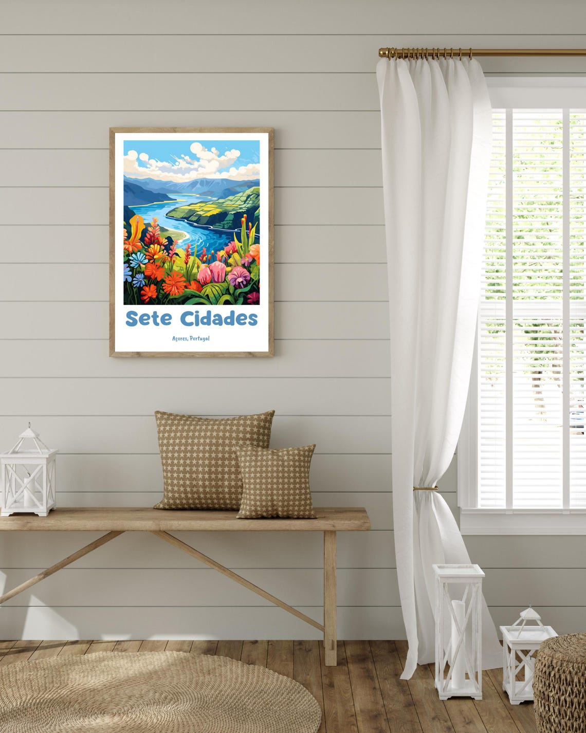 Sete Cidades, Azores Travel Poster - Image 2