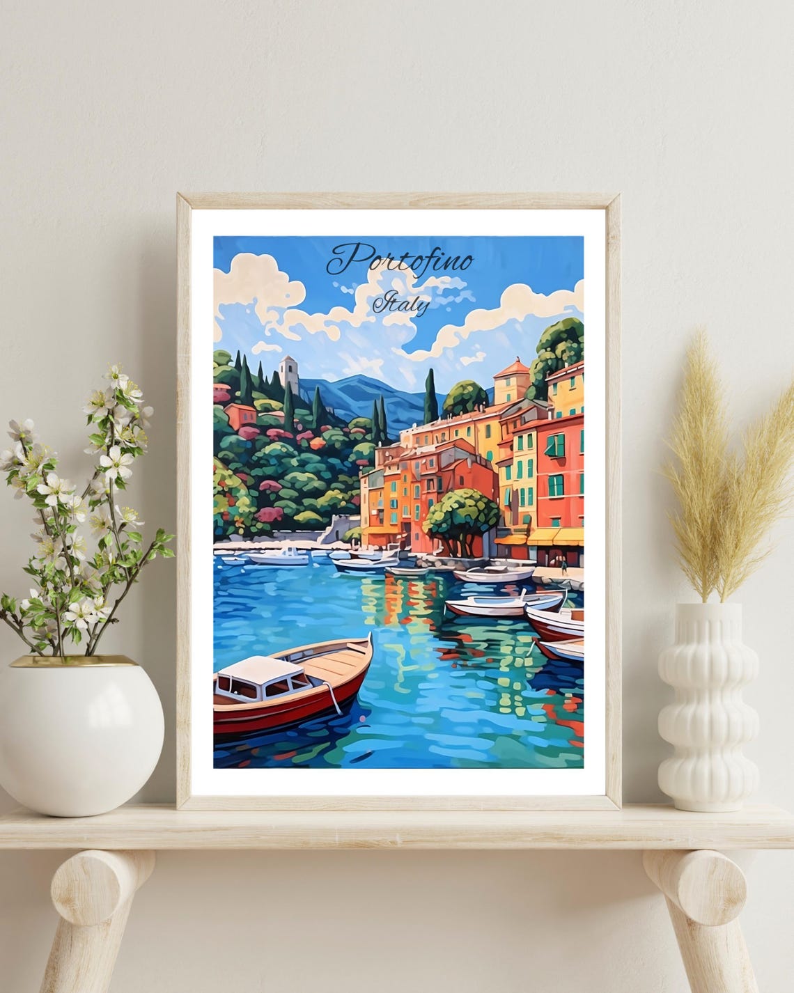 Portofino, Italy Art Print, Birthday Gift