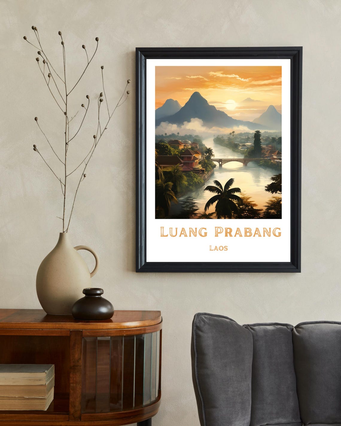 Luang Prabang - Vintage Travel Poster - Image 2
