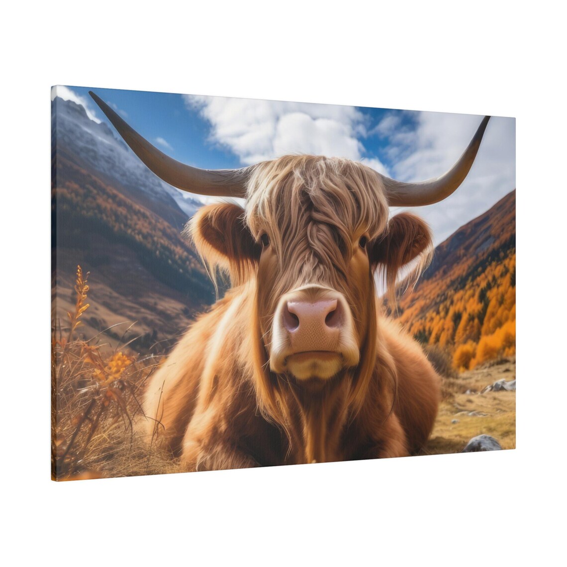 Highland Cow Art Print, Farmhouse Rustic Mountain Style - Image 2