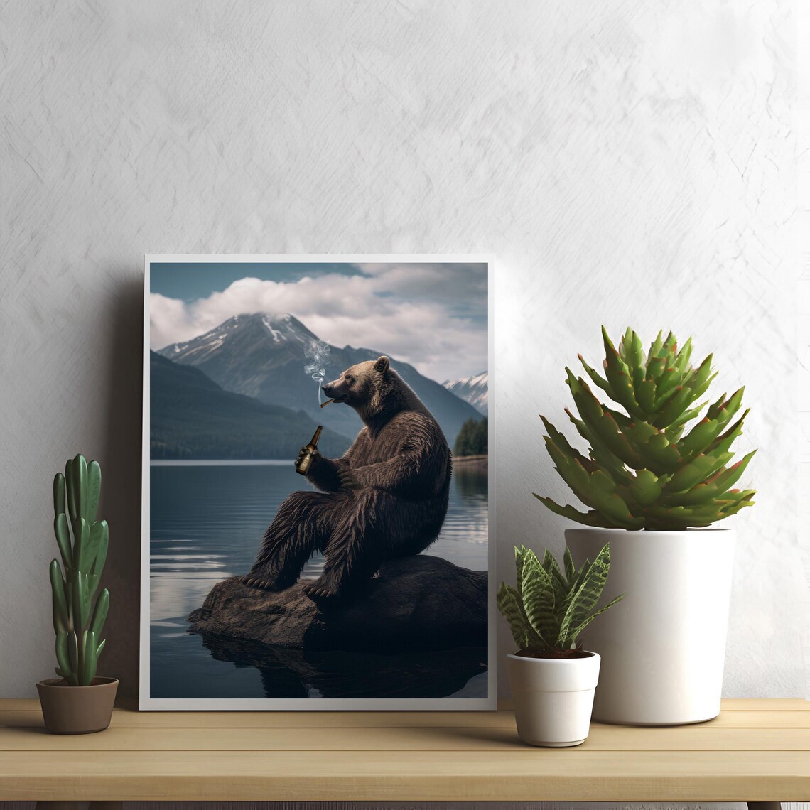 Bear Print - Rustic Cabin Decor, Mountain Poster - Image 4