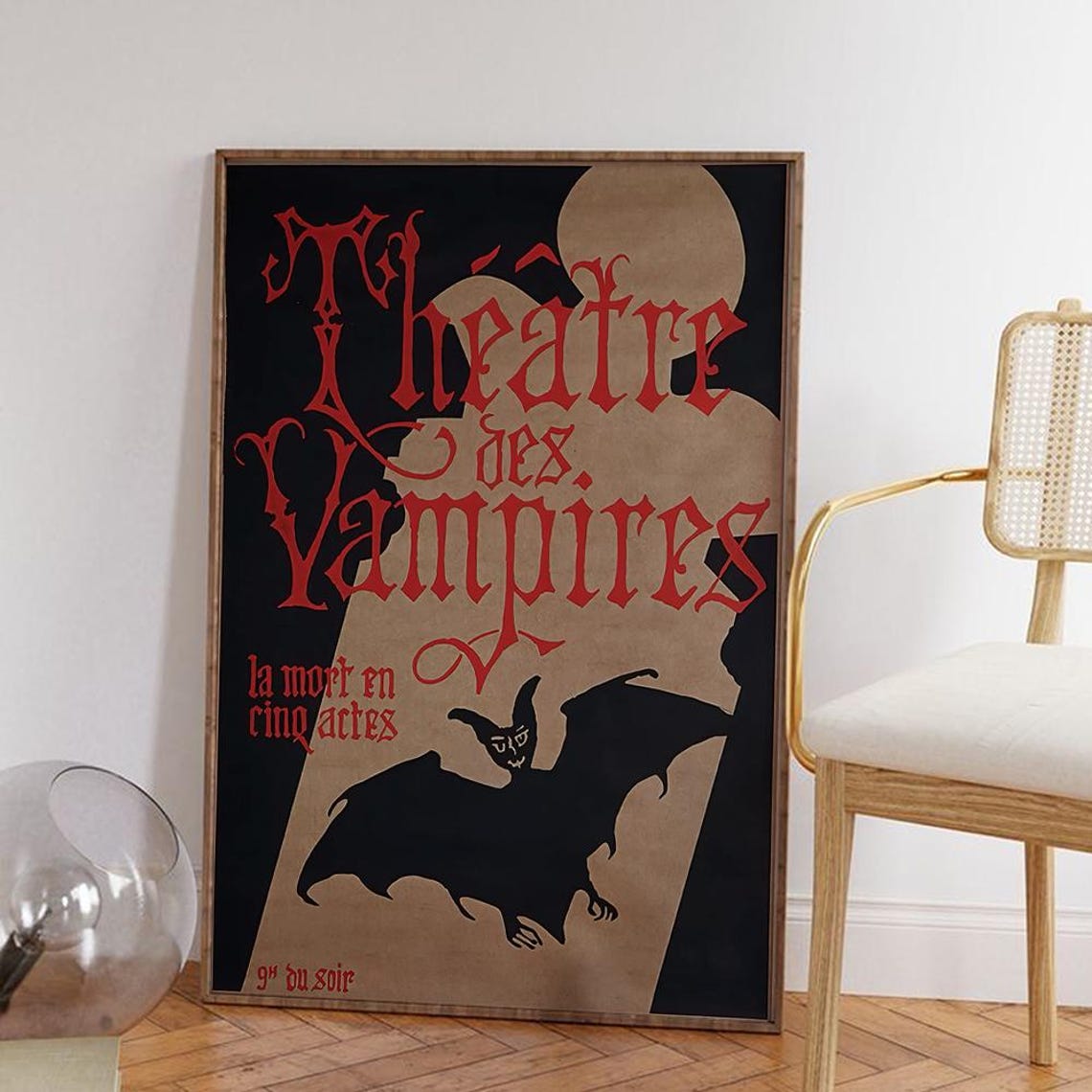 Interview With A Vampire Theatre Des Vampires Movie Poster High Definition Canvas Art Print - Image 2