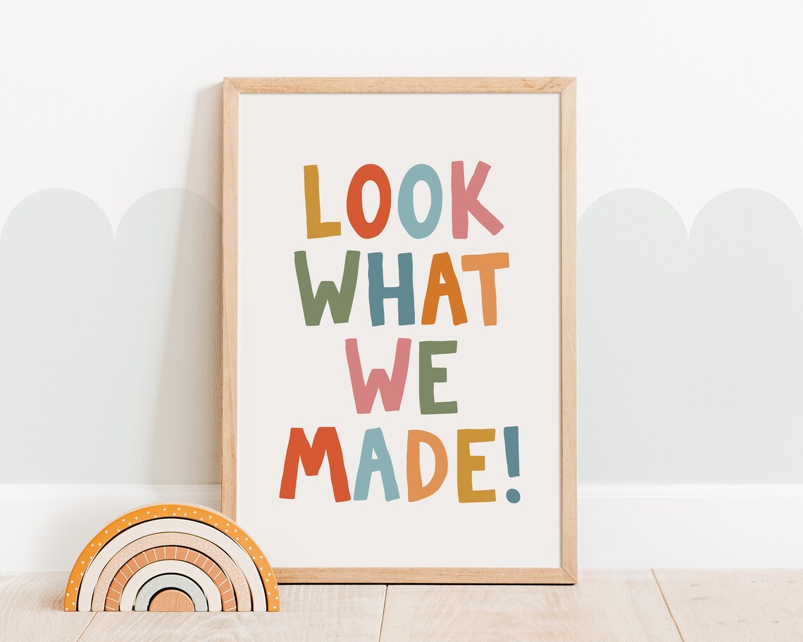 Look What We Made Kids Affirmations Art Print - Image 2