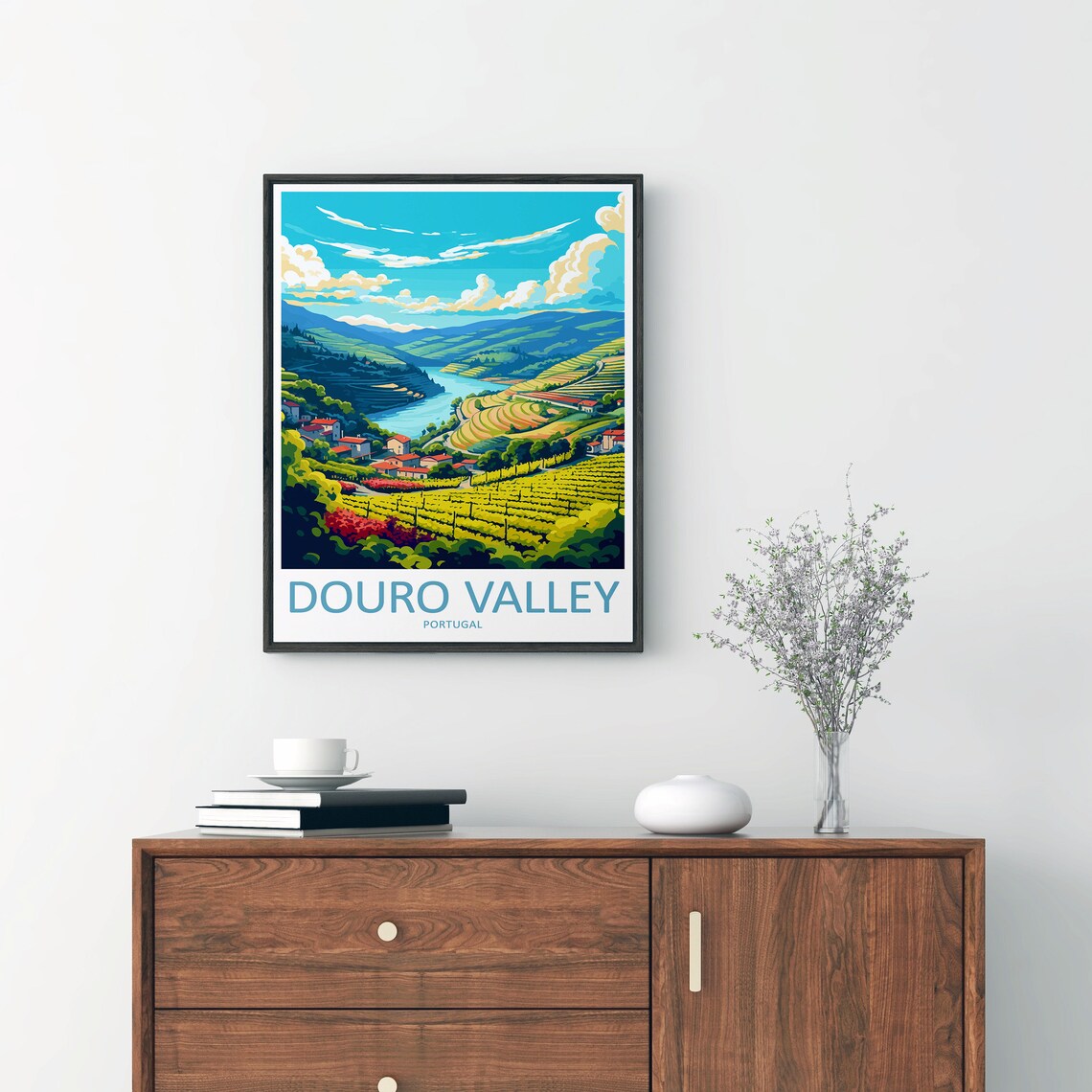 Douro Valley Travel Poster, Portugal Wall Decor - Image 2