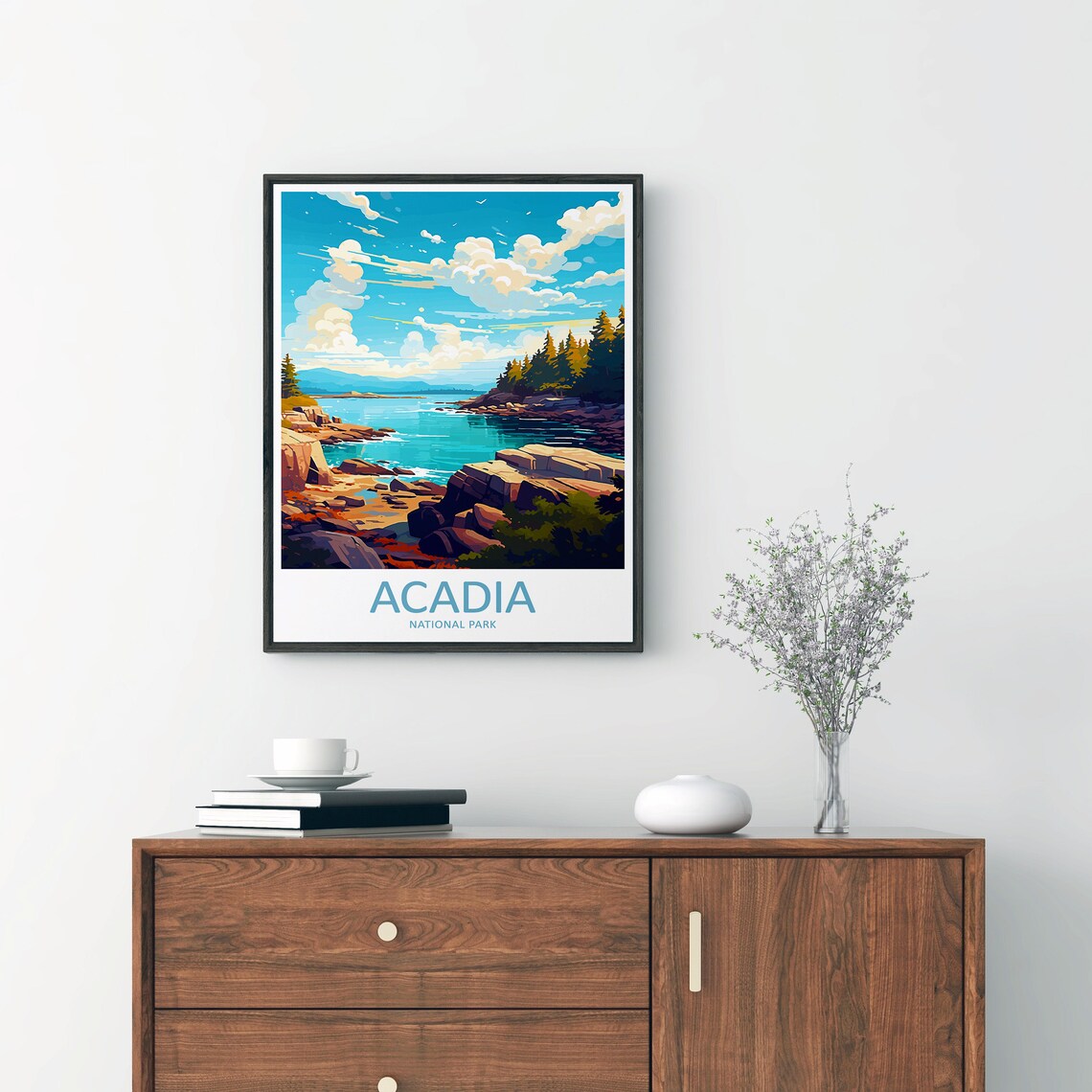 Acadia National Park Travel Print, Nature Landscape - Image 2
