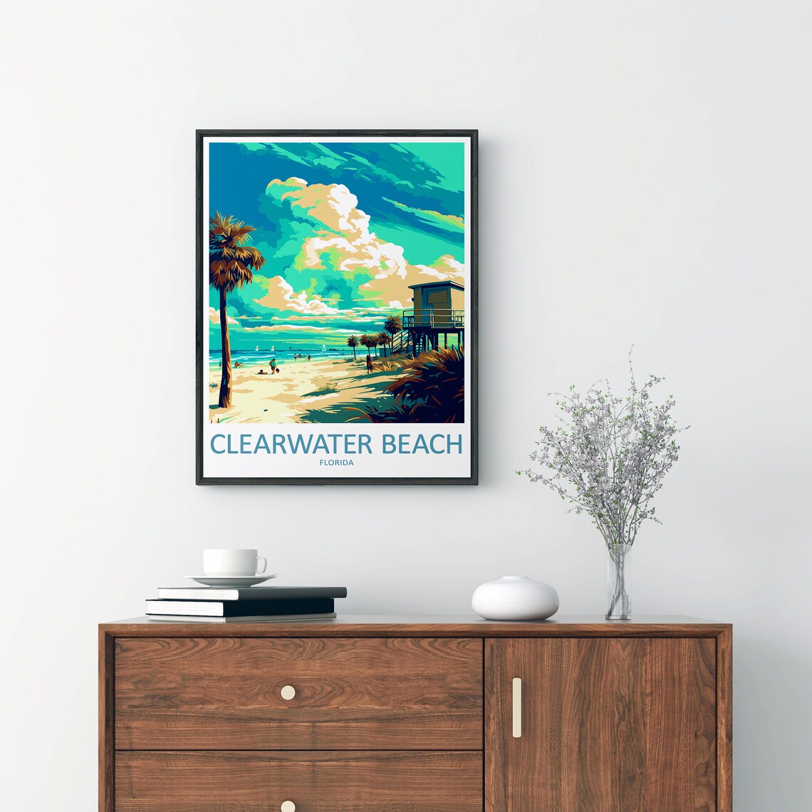 Clearwater Beach Travel Poster, Florida Gift - Image 3