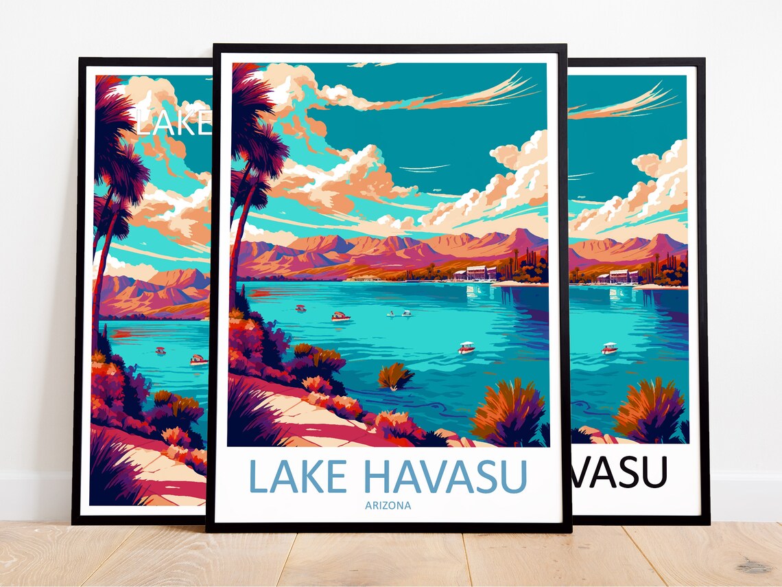 Lake Havasu Travel Poster, Arizona Wall Decor - Image 3