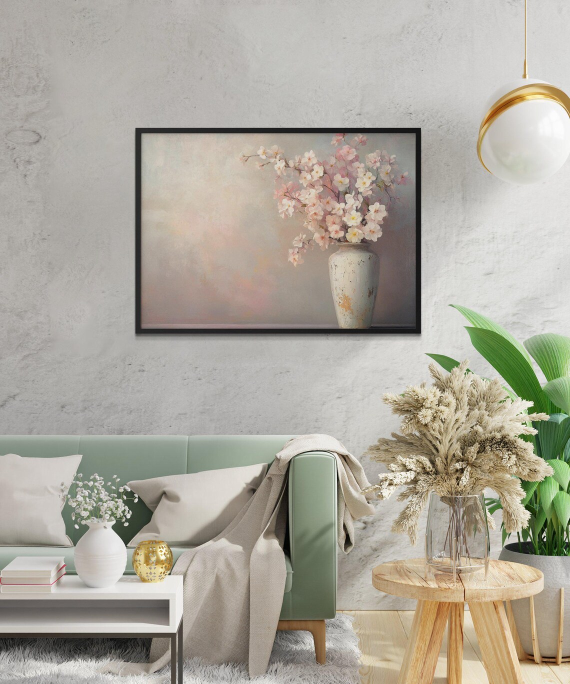 Elegant Floral Vase Art Print, Home Interior Accent - Image 2