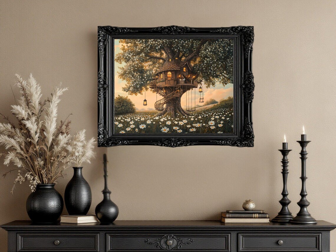 Enchanting Treehouse, Whimsical Fairy Tale Decor - Image 2