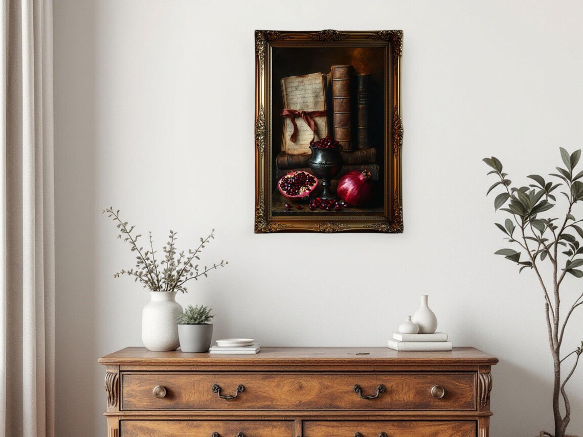Vintage Book Stack, Classical Library Decor - Image 2
