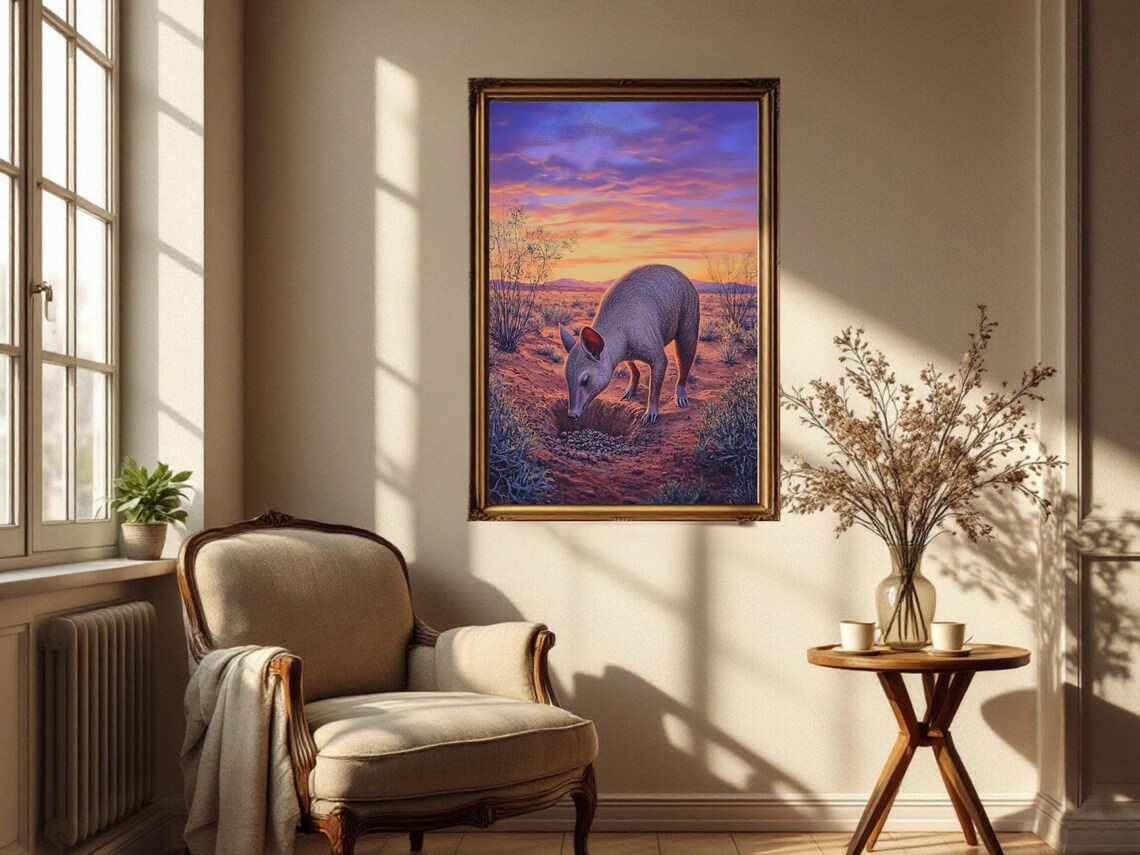 Cute Desert Animal Art Print, Nursery Room Decor - Image 2