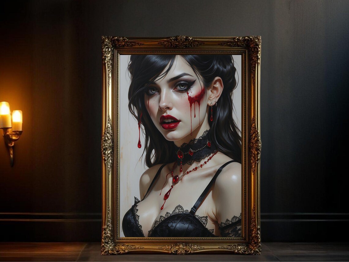 Gothic Vampire Dark Fantasy Horror Artwork